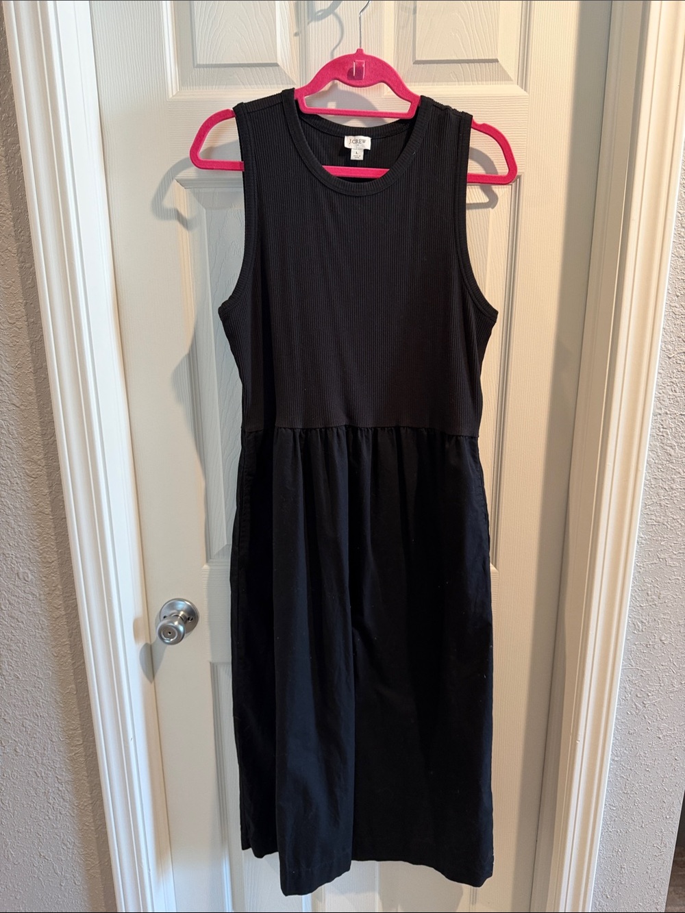 J. Crew Sleeveless Cotton-blend Tank Dress, Large